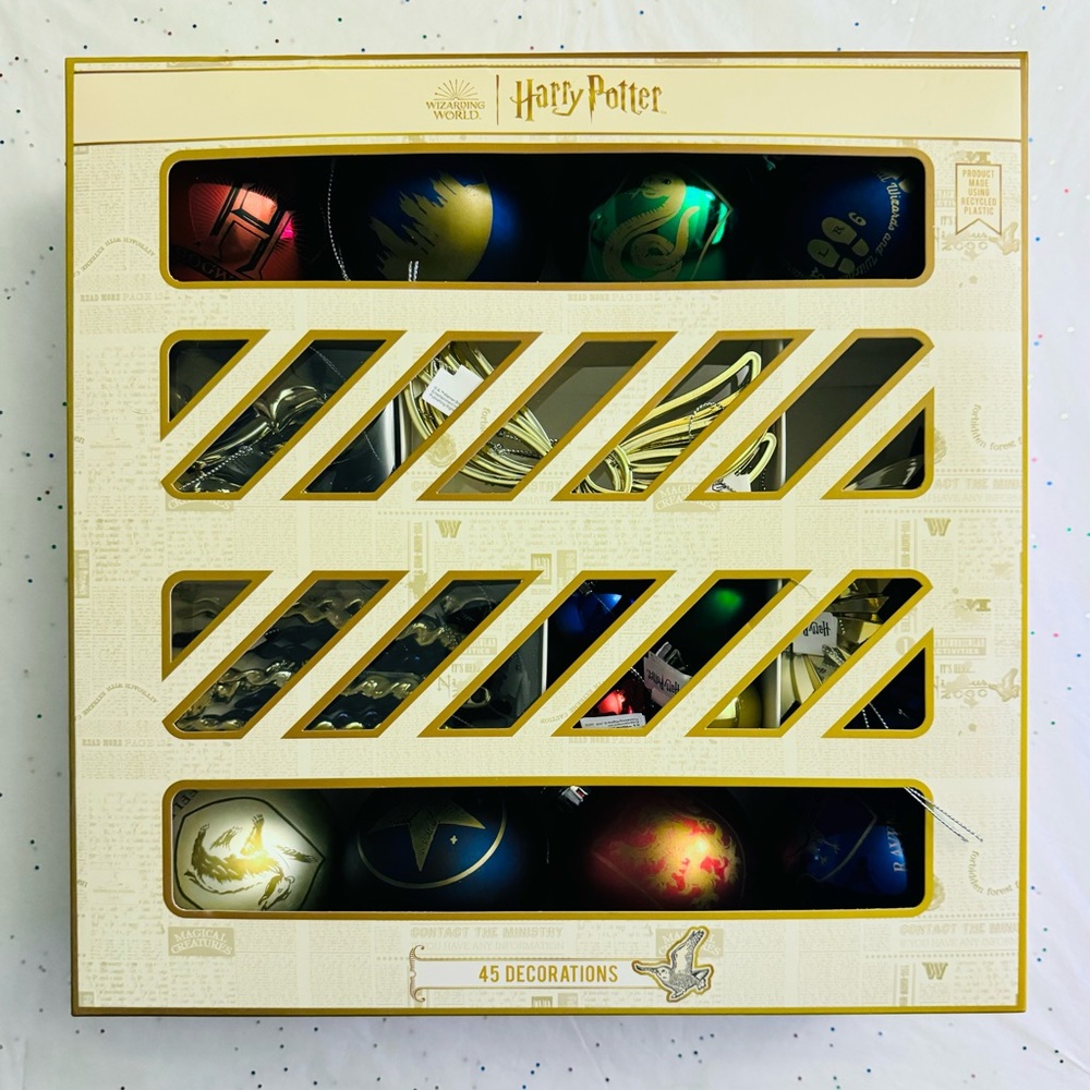 Harry Potter Christmas 45-Piece Ornaments Set